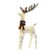 48 Inch H Reindeer and 38 Inch L Sleigh Set With Warm White LED Christmas Decoration